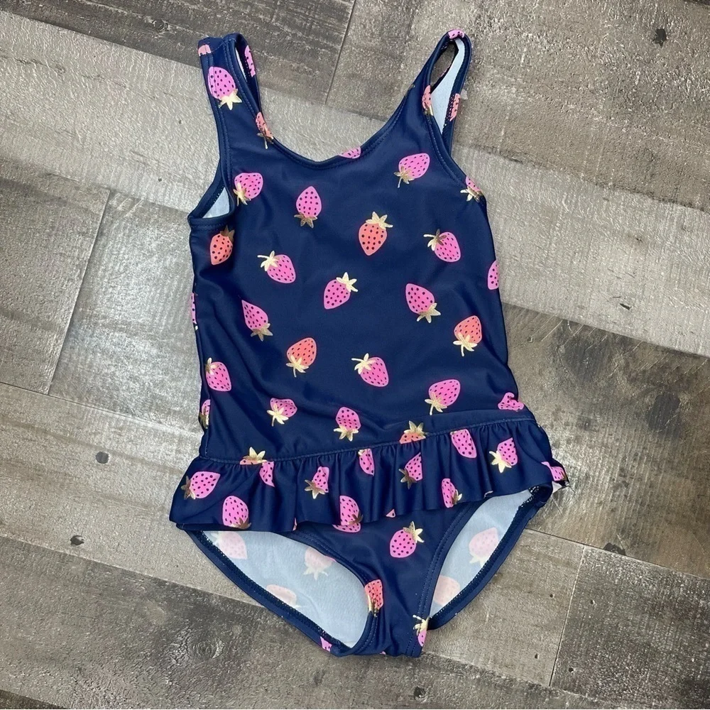 OshKosh Strawberry 🍓 One Piece Swimsuit size 18 months